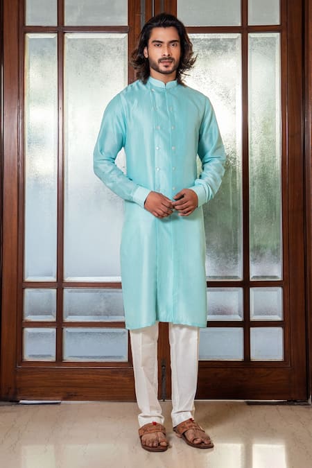 Darshika Menswear Double Breasted Kurta & Pant Set 