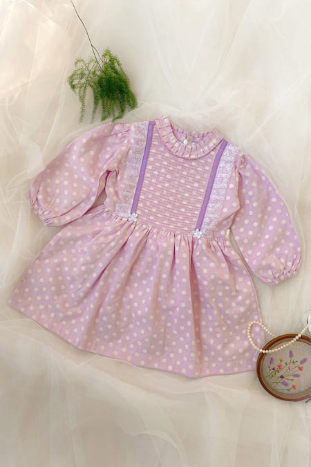 Buy Yellow Polka Dot Dress for Girls Online at KIDS ONLY | 260519001