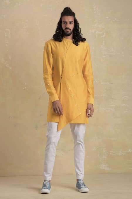 Charkhee Chanderi Kurta Set 