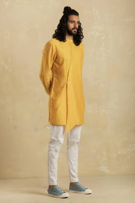 Charkhee Chanderi Kurta Set 