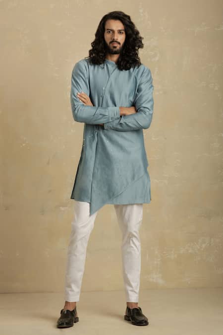 Charkhee Chanderi Kurta Set 