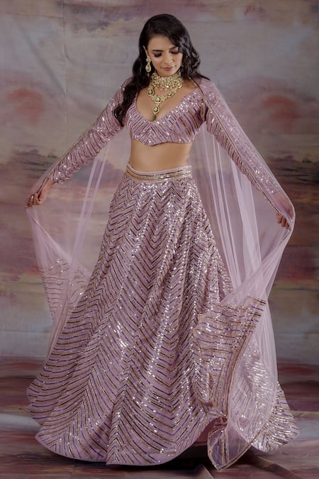 Payal & Zinal Organza Embroidered Bridal Lehenga Set 