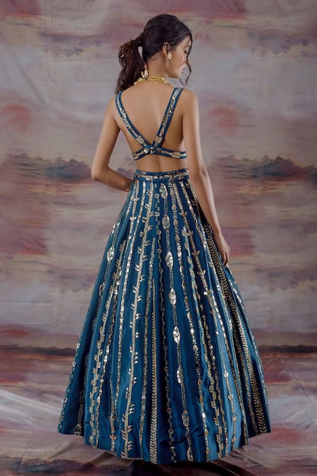 Payal & Zinal Gajji Silk Embroidered Lehenga Set 