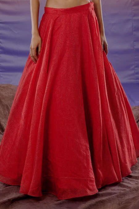 Buy Payal & Zinal Orange Chanderi Abstract, Floral Scoop Neck Print Lehenga Set Online at Aza Fashions Buy_Payal & Zinal_Orange Chanderi Abstract, Floral Scoop Neck Print Lehenga Set _Online_at_Aza_Fashions