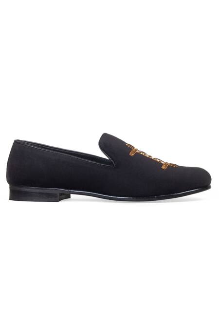 Buy_Domani_Brown Plain Calf Suede Brogue Shoes _Online_at_Aza_Fashions