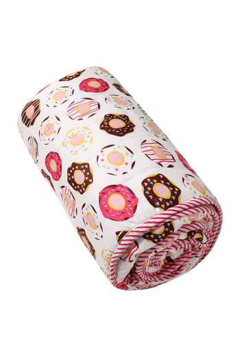 Nigh Nigh_White Donut Print Cotton Quilt _Online_at_Aza_Fashions