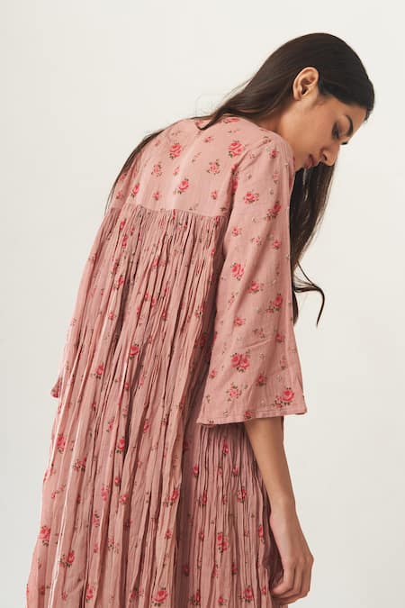 Dot Printed Anarkali & Pant Set 