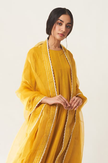 Dot Embroidered Anarkali Set 