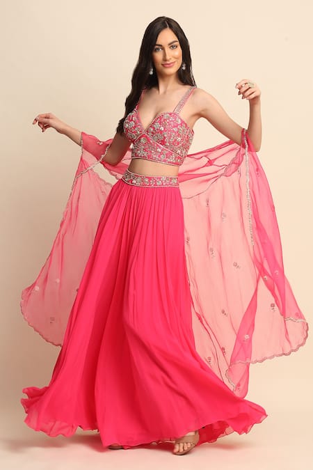 Buy Priyanka Jain Pink Dupion, Georgette And Organza Lining Shantoon Cutdana, Cape & Sharara Set Online at Aza Fashions Buy_Priyanka Jain_Pink Dupion, Georgette And Organza Lining Shantoon Cutdana, Cape & Sharara Set _Online_at_Aza_Fashions