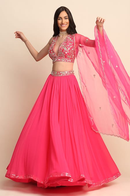 Priyanka Jain Georgette Lehenga Set 