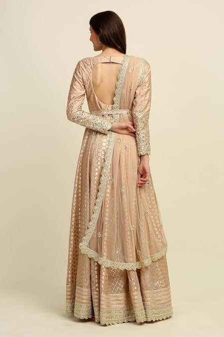Priyanka Jain Chanderi Anarkali Set 