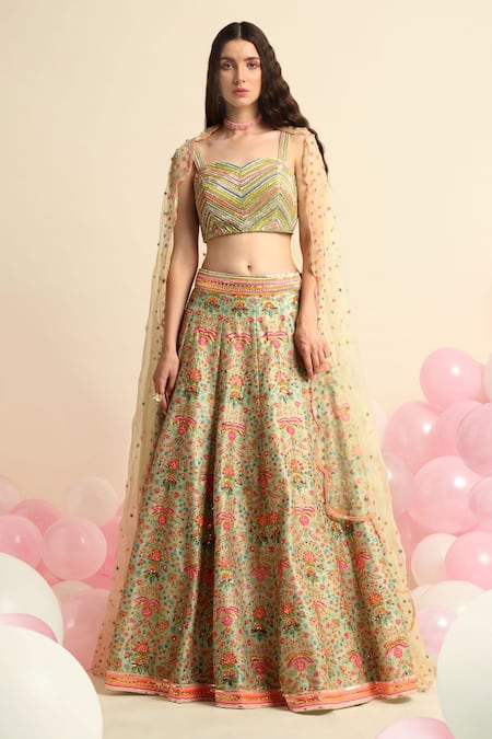 Designer Neon Green Lehenga Choli Dupatta for Women Bridesmaids Lehenga  Indian Wedding Bridal Wear Lengha Choli Bollywood Party Wear Lehenga - Etsy