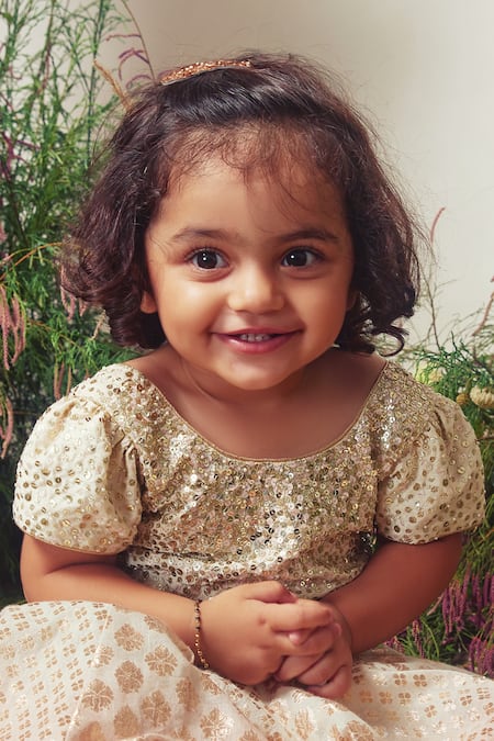 Priyanka Jain White Chanderi Sequins, Zari Embroidered Gown Online at Aza Fashions Priyanka Jain_White Chanderi Sequins, Zari Embroidered Gown _Online_at_Aza_Fashions