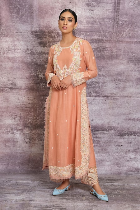 Label Niti Bothra Dori Work Kurta Palazzo Set 