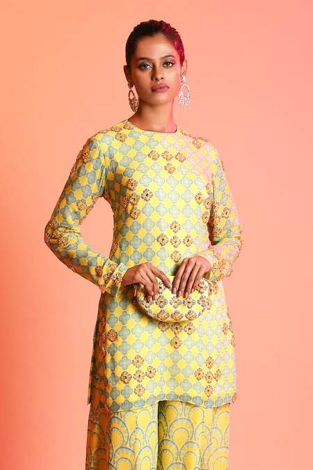 Diyarajvvir Printed Kurta & Sharara Set 