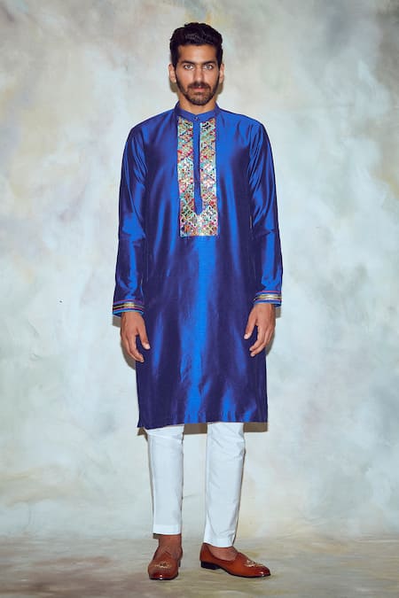 DiyaRajvvir Embroidered Straight Kurta 