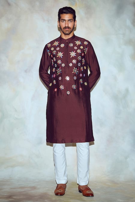 DiyaRajvvir Embroidered Straight Kurta 