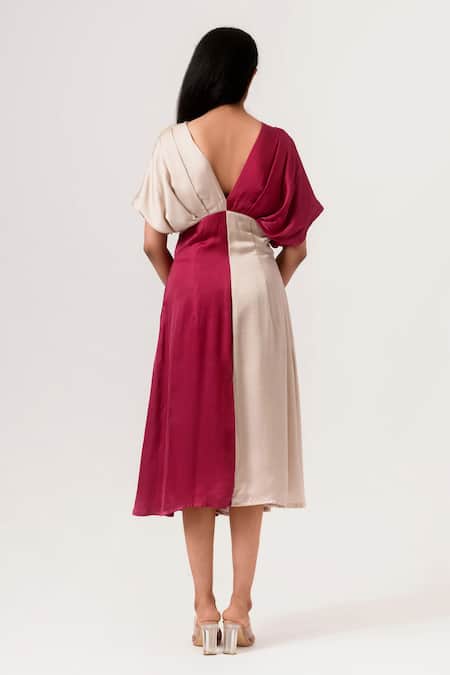 Neora By Nehal Chopra Sustainable Silk Panelled Dress 