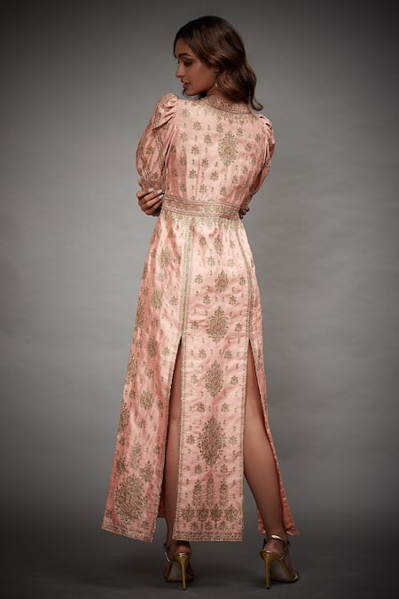 RI.Ritu Kumar Embroidered Slit Gown 