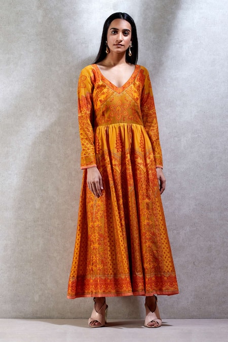 ritu kumar yellow dress
