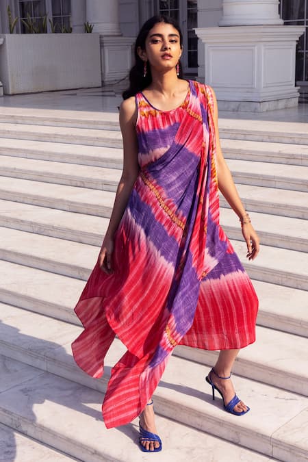 Ritu Kumar Tie Dye Print Dress 