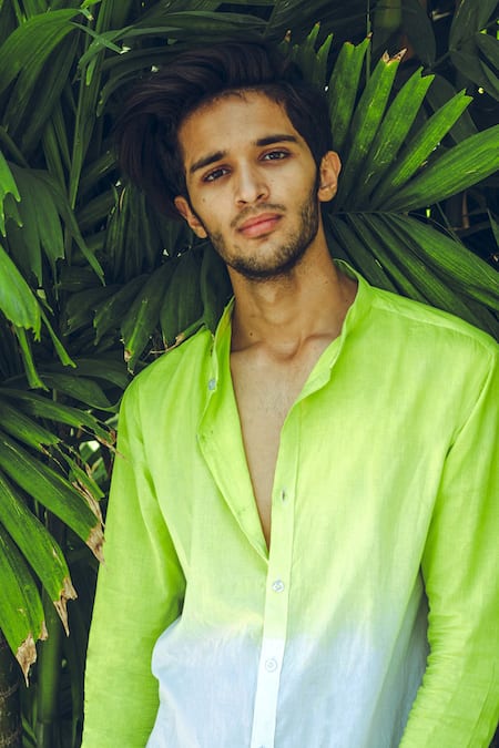 Runit Gupta Ombre Cotton Shirt 