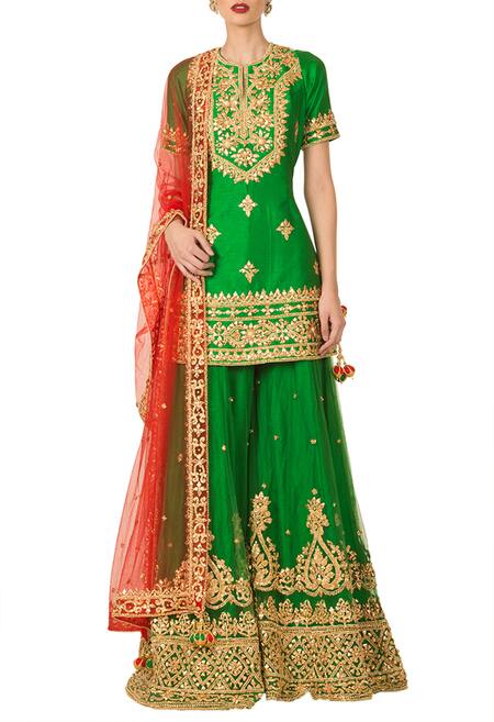 gota patti sharara designs