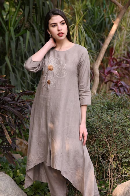 Linen Bloom Linen Asymmetric Tunic 