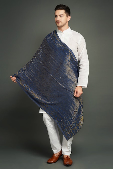 Dusala Blue Pashmina Stole