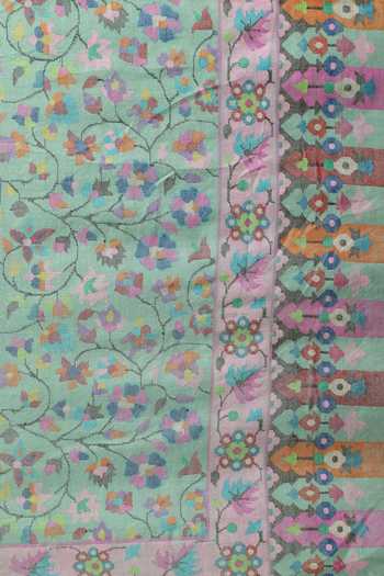 Buy_Dusala_Green Handmade Pashmina Shawl_Online_at_Aza_Fashions