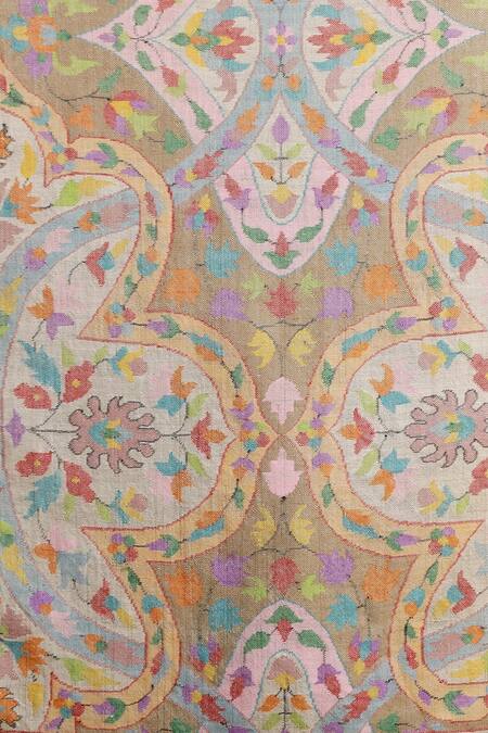 Shop_DUSALA_Multi Color Handwoven Pashmina Shawl_Online_at_Aza_Fashions