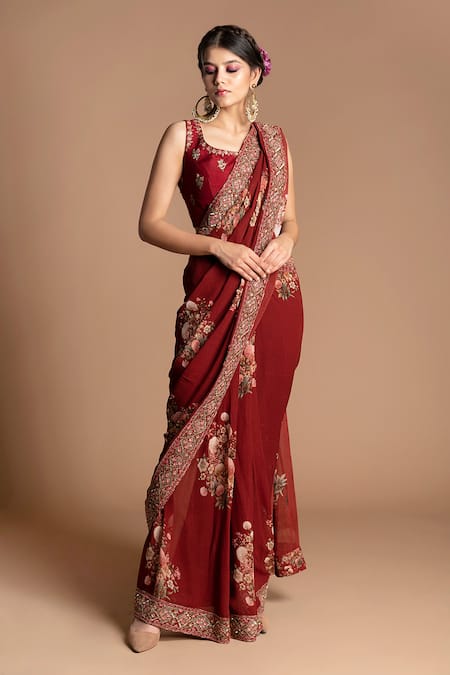 Kalista Pre-Draped Saree with Blouse 