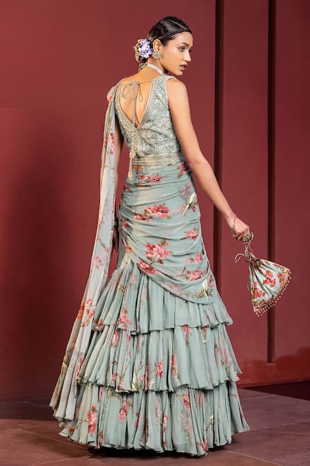 Kalista Anaisha Pre-Draped Lehenga Saree Set 