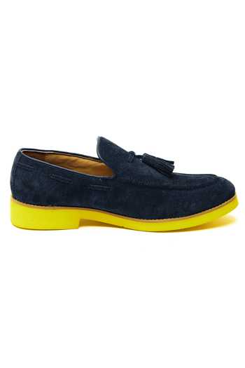 Buy_Mistersinister_Blue Tassel Top Suede Shoes _Online_at_Aza_Fashions
