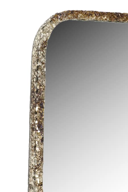 Cocovey Homes_Multi Color Alloy Vogue Square Wall Mirror_at_Aza_Fashions