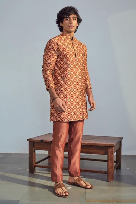 Drishti & Zahabia Printed Kurta & Pant Set 