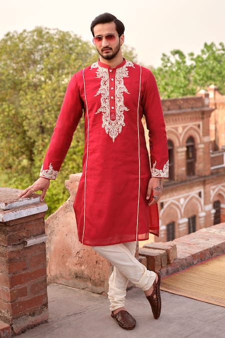 Nitesh Singh Chauhan Hand Embroidered Kurta Set 