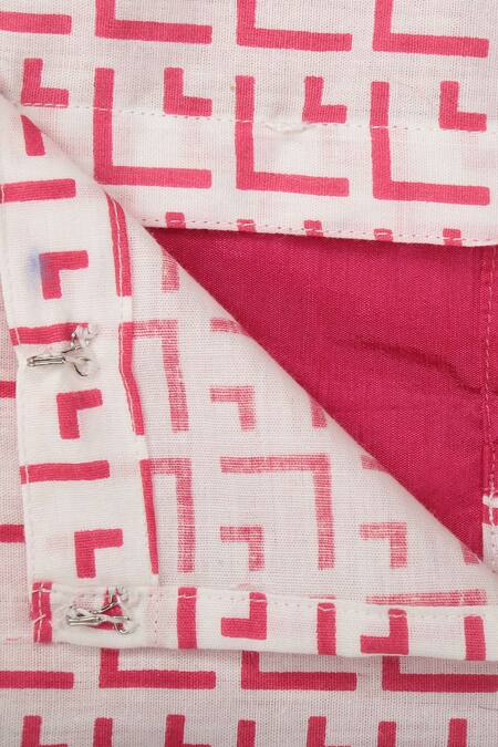 Champscloset_White Cotton Printed Sharara Set_Online_at_Aza_Fashions