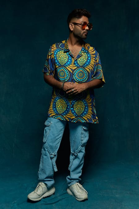 Esha L Amin Abstract Pattern Shirt 