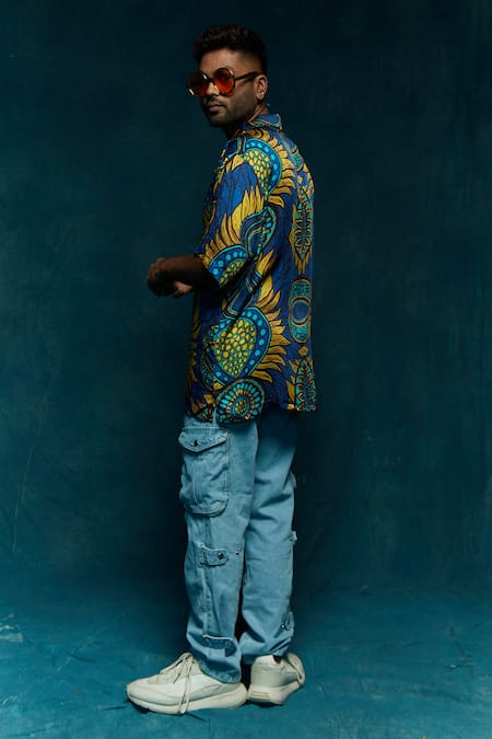 Esha L Amin Abstract Pattern Shirt 