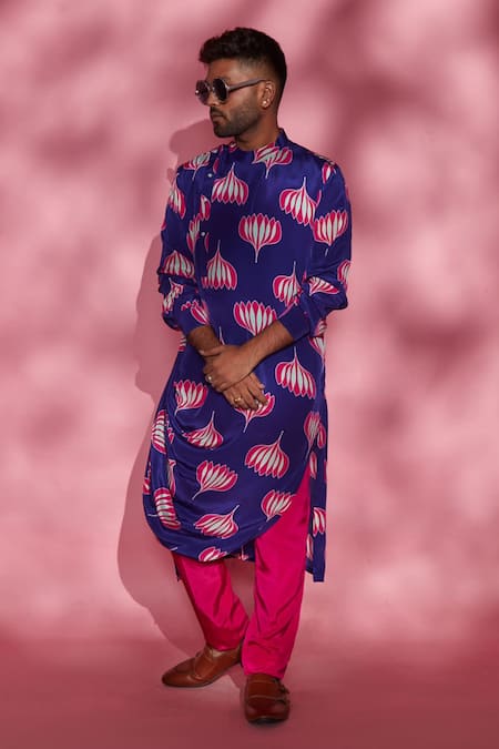 Esha L Amin Cowl Draped Kurta 