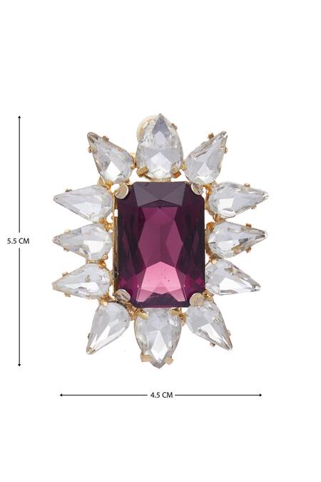 AE-Tee_Gold Plated Stone Earrings _Online_at_Aza_Fashions