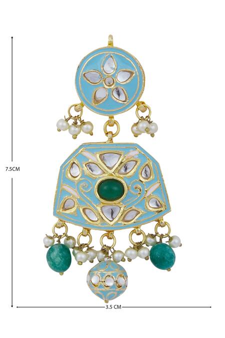 Buy_Posh By Rathore_Gold Plated Kundan Choker Set