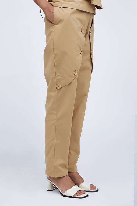 Buy Echostudio Beige Cotton Na Pants Online at Aza Fashions Buy_Echostudio_Beige Cotton Na Pants _Online_at_Aza_Fashions