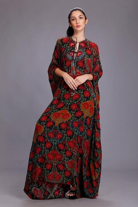 ALPONA DESIGNS BY SOHAM ACHARYA Floral Print Dress 