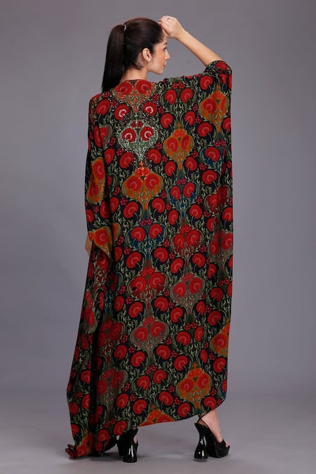 Alpona Designs By Soham Acharya Floral Print Dress 