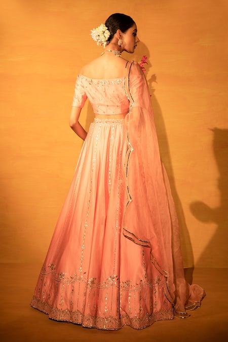 Esha Koul Chanderi Lehenga Set 