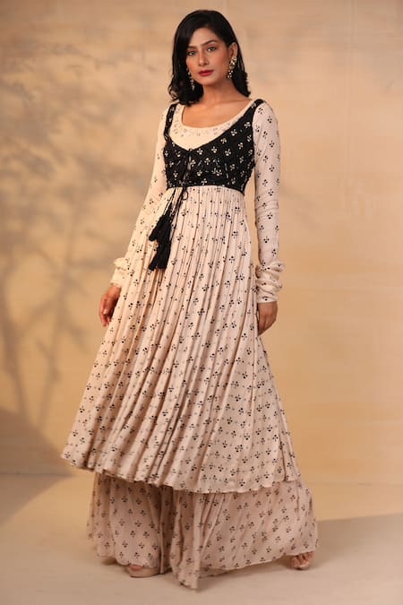 Esha Koul Printed Anarkali & Jacket Set 