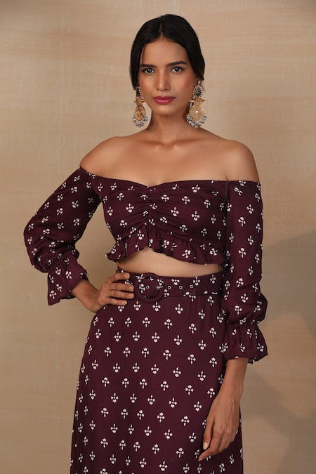 Esha Koul Printed Buckle Belt 