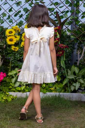 Littlecheer Floral Embroidered Dress 